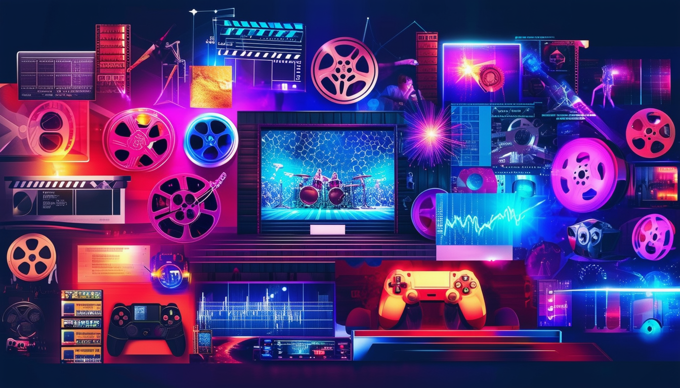 A vibrant collage showcasing various facets of the
